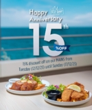 Blue Reef Fish & Chips 15% discount off on MAINS on December 2023