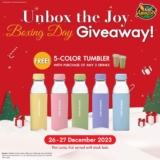 Cafe Amazon Boxing Day Giveaway FREE 5-color tumbler!