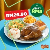 Kenny Rogers Roaster Hearty New Year Special: Kenny’s Quarter Meal Now Just RM26.90 on GrabFood!