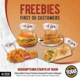 Texas Chicken Sunway Pyramid’s Exciting Reopening Freebies and Promotions – January 2024
