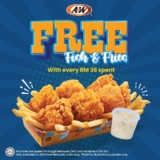 A&W’s Free Fish & Fries Offer in East Malaysia, January 2024