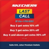Skechers Special Chinese New Year Sale up to 30% Off  at Johor Premium Outlets
