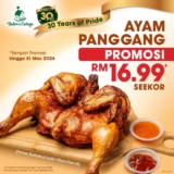 Savor Bakers Cottage’s Ayam Panggang – Ongoing Promosi RM16.99 Seekor till March 2024