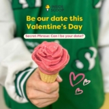 Inside Scoop Ice Cream Celebrates Valentine’s Day with Free Rose-Shaped Single Scoops for Singles