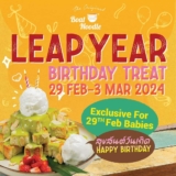 Boat Noodle Birthday Promo Feb 2024 – Leap into Sweetness with Free Chatuchak Lava Toast!