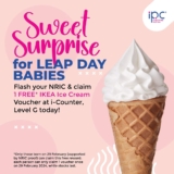 IPC Shopping Centre – Celebrate 2024 Leap Day with a Tasty Treat! Get Your Free Ice Cream Voucher Now!