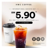 HWC Coffee Presents: International Barista Day 2024 Promo – RM5.90 Americano All Day