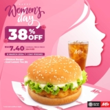 Marrybrown Malaysia International Women’s Day 2024 Promo – Save 38% on Chicken Burger Set!