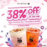 Daboba Boba Tea Celebrates International Women’s Day 2024 – Get 38% Off on the Second Cup Promotion