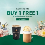 Starbucks Buy 1 Free 1 Promotion on 11th March 2024 – Member’s Day Special!
