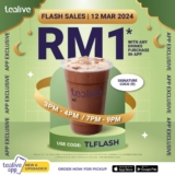 Tealive Flash Deal: Ramadan Edition 2024 – Get Your 2nd Drink for RM1 Promo on March 2024
