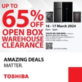 Toshiba Warehouse Clearance Sale March 2024 – Unbeatable Discounts Await! Grab Your Electrical Appliances Now