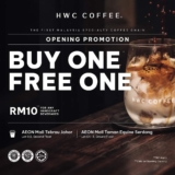 HWC Coffee: Unveiling New Outlets at AEON Mall Tebrau Johor and AEON Mall Taman Equine – RM10 Promo and Buy 1 Free 1 Offer! March/April 2024