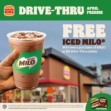 Burger King Drive-Thru April 2024 Offer: FREE Iced Milo with RM20 Purchase