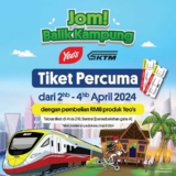 Yeo’s Free Train Ticket Promotion April 2024 | Redeem a Train Ticket for FREE with a RM8 Yeo’s Product Purchase!