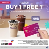Tealive Buy 1 Free 1 Promo 2024: Exclusive for Bank Islam Card-I Members