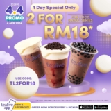 Tealive Promo: Enjoy 2 Coco Havoc Series Drinks for RM18 with Code TL2FOR18 | 4.4 Sale 2024