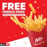 Marrybrown: Enjoy Free French Fries Promo – Drive-Thru & Drive-In Treats May 2024