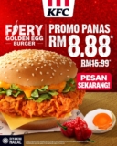 KFC: Fiery Golden Egg Burger – Unleash the Heat! (2024)