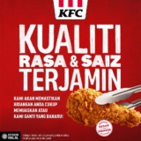KFC – Enjoy Great Tasting Meals with 1-for-1 Exchange Satisfaction Guarantee