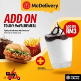 McDonald’s Malaysia – Enjoy a Chocolate Sundae Add-On for RM3 with McValue Meal Purchase on McDelivery in May 2024