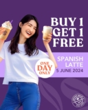 Double the Fun with Coffee Bean & Tea Leaf’s Spanish Latte Buy 1 Free 1 Promotion!