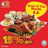 Enjoy 15% OFF on Ayam Bakar Oh-Semm Set at The Chicken Rice Shop with SedapZ App