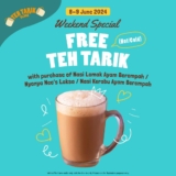 Weekend Special at Teh Tarik Place: Free Teh Tarik with Delicious Dishes (8 & 9 June 2024)