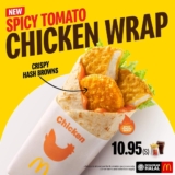 Discover the 2024 New Spicy Tomato Chicken Wrap at McDonald’s Malaysia