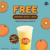Celebrate Father’s Day at JUICY: Free Orange Juice or Milk with RM15 Spend!