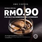 Kickstart Your Monday with HWC COFFEE’s Special Promotion – RM0.90 for Second Handcrafted Beverage!