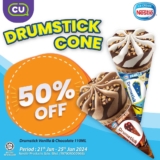 Enjoy Nestlé Drumstick Cone at Half Price from 21 June to 25 June 2024 at CU Stores!
