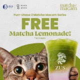 Get a Free Matcha Lemonade with Your Matcha Macam Purchase at ZUS Coffee!
