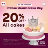 Celebrate Ice Cream Cake Day with Baskin Robbins: 20% OFF on All Cakes June 2024