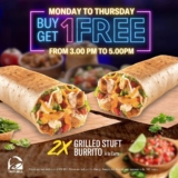 Delicious Deal Alert: Buy 1 Get 1 FREE Grilled Stuft Burrito at Taco Bell Malaysia!