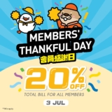 Genki Sushi Members’ Thankful Day: Enjoy 20% Off on 3 July 2024!