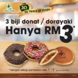 Apa?! RM3 for 3 Donuts or Dorayaki?! Seriously?! Get them at Baker’s Cottage Now! July 2024 Onwards