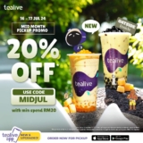 Tealive Promo: Quench Your Thirst with 20% Off This July 2024!