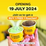 Inside Scoop Kluang Mall Grand Opening: July 2024 Brings Buy One, Get One Free Ice Cream!