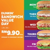 Dunkin’ Sandwich Deals in 2024: Grab a Delicious Meal for RM9.90!