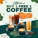 O’Brien’s Café Tea Time Just Got Sweeter: Buy 1 Free 1 Coffee Promo July -:August 2024!