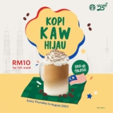 Celebrate Malaysia with Starbucks: Enjoy RM10 Kopi Kaw Hijau Every Thursday in August 2024!