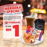 Merdeka Special at Mercato Café: RM1 7DAYS Croissants with Coffee Purchase (Aug 5 – Sep 2, 2024)