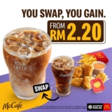 Enjoy McDonald’s Refreshing Swap Deal: Iced Latte for Just RM 2.20!