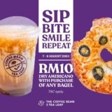 Enjoy a Perfect Combo at Coffee Bean & Tea Leaf 8.8 Sale 2024 : RM10 Dry Americano with Bagel Purchase!