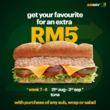 Grab a Sub, Get Tuna for RM5! August Deal