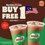 Burger King Merdeka Promo: Buy 1 Free 1 Iced Milo on 31st August 2024