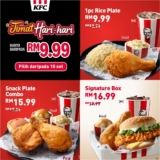 Jimat Hari-Hari Deals at KFC Malaysia: Enjoy 10 Meals from RM9.99 Daily!