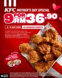 Celebrate Mum with KFC’s Irresistible Mother’s Day 2025 Deal: 9-Piece Chicken Bucket for Only RM36.90!