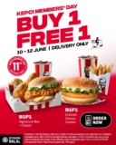 KFC Kepci Members’ Day 2025: BUY 1 FREE 1 Delivery Promo Is Back!